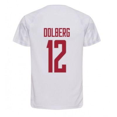 Danmark Kasper Dolberg #12 Bortedrakt VM 2022 Kortermet